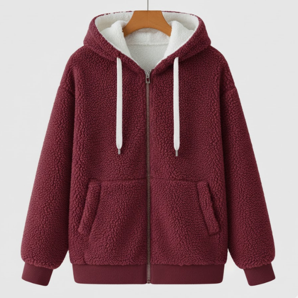 Sofie | Teplá zimní bunda červená