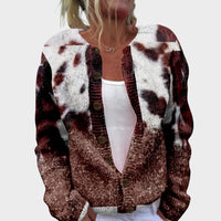 Sara - Podzimní květinový cardigan