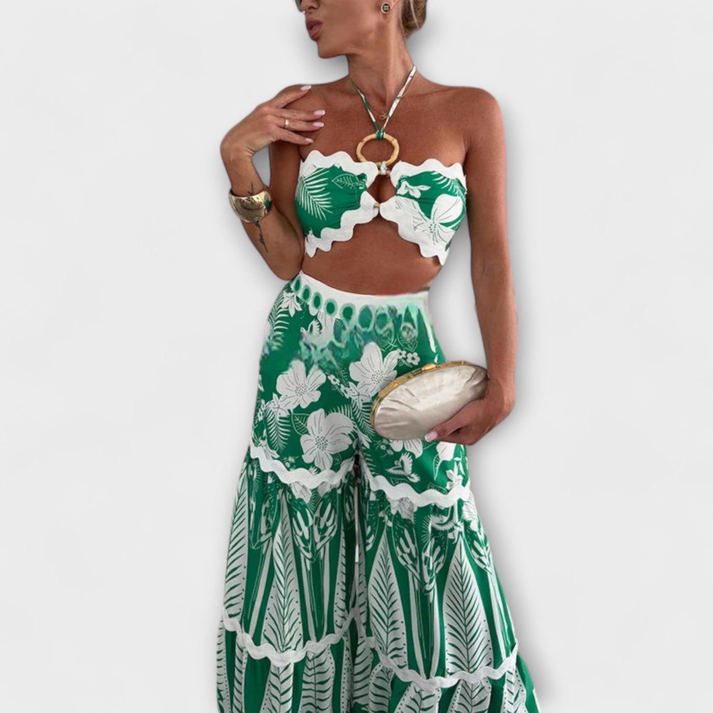 Zella - Sada halter ring s ric rac lemem Cassie