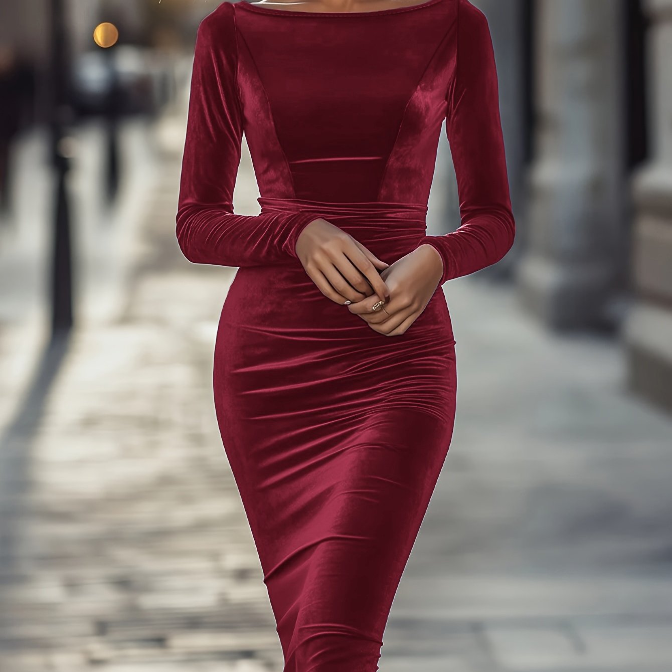Selliv | Pevné bodycon večerní šaty