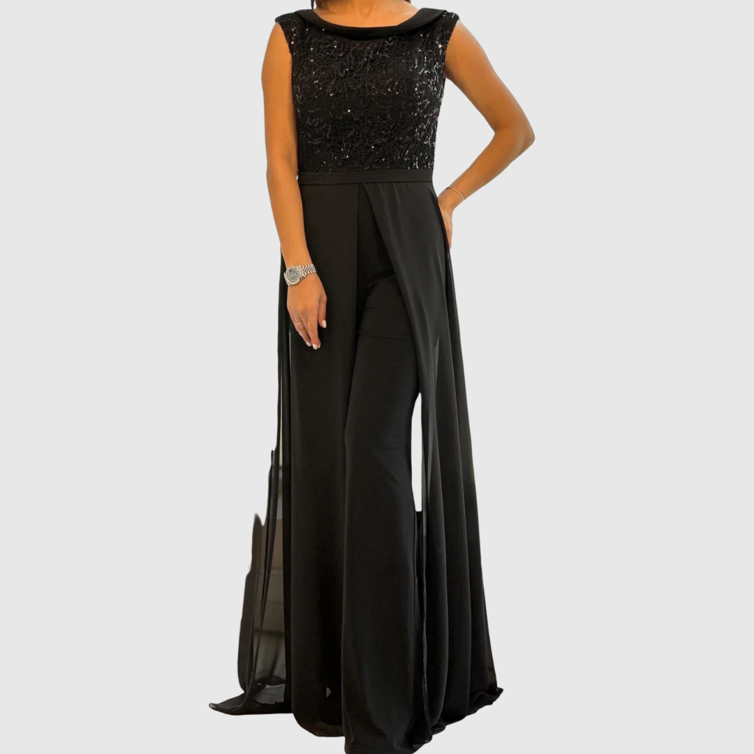 Zoraida Quinn | Stylové bezrukávové overalové šaty