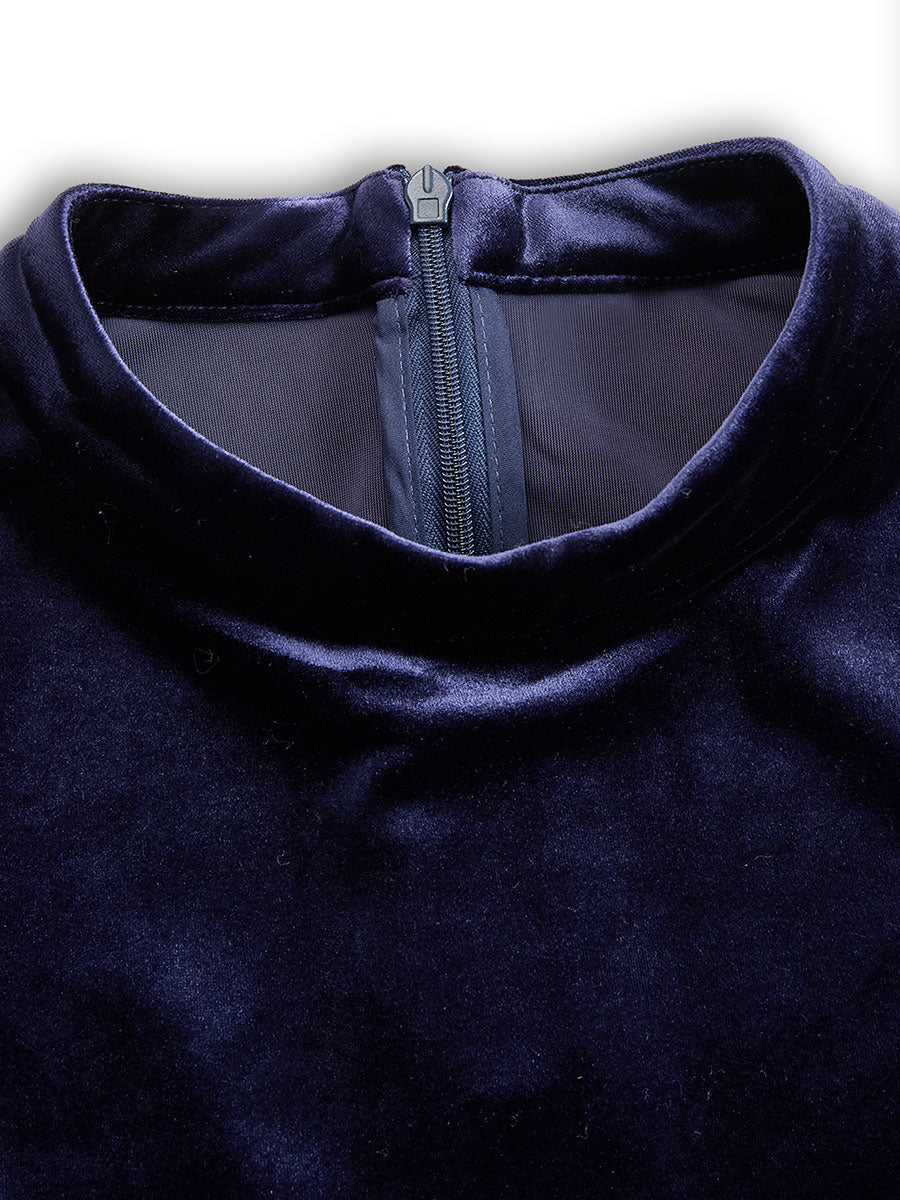 Sibella | Námořnické midi šaty s dlouhým rukávem