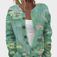 Ana - Podzimní květinový cardigan