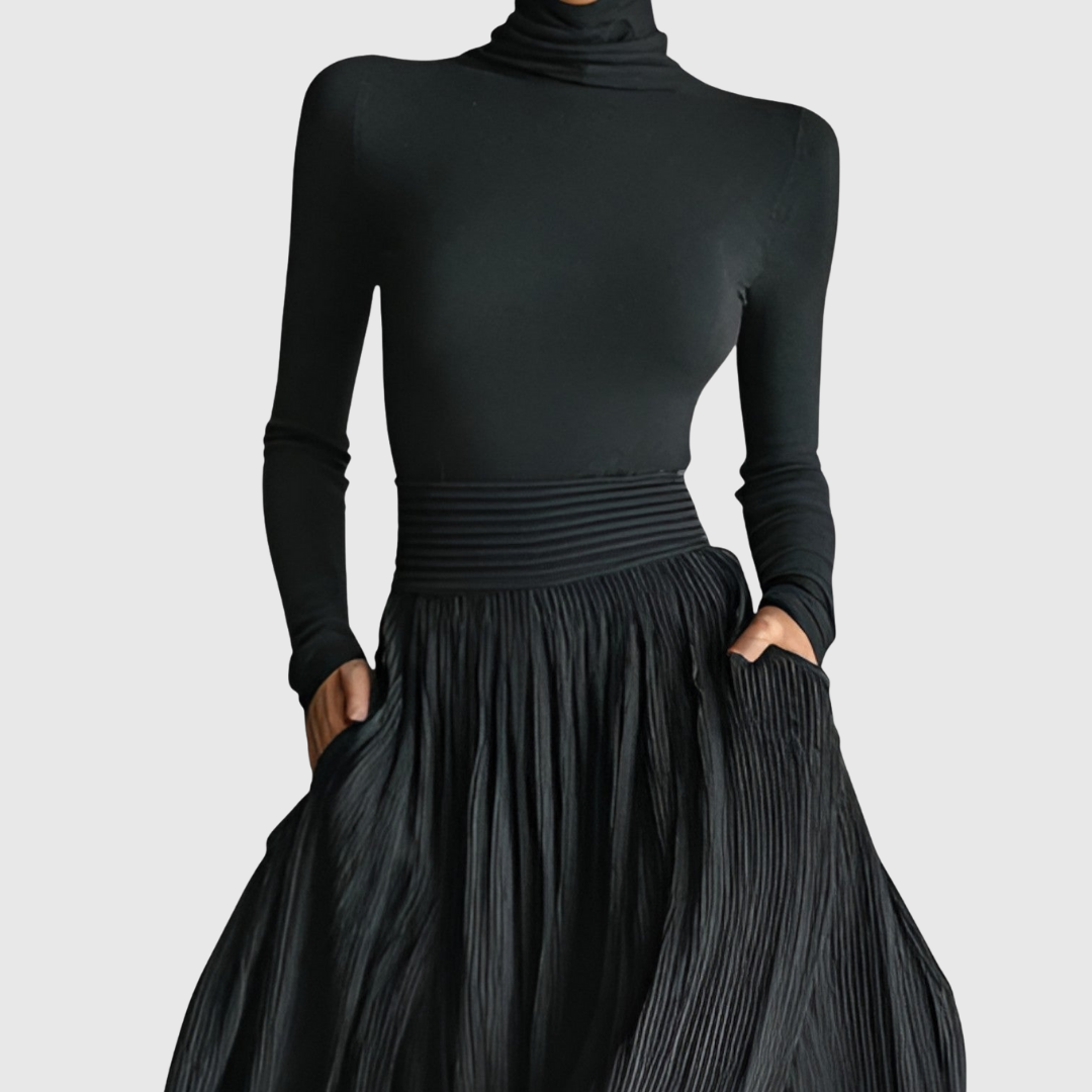 Cerynn | Sukně Maxi s Vysokým Pasem Plus Košile