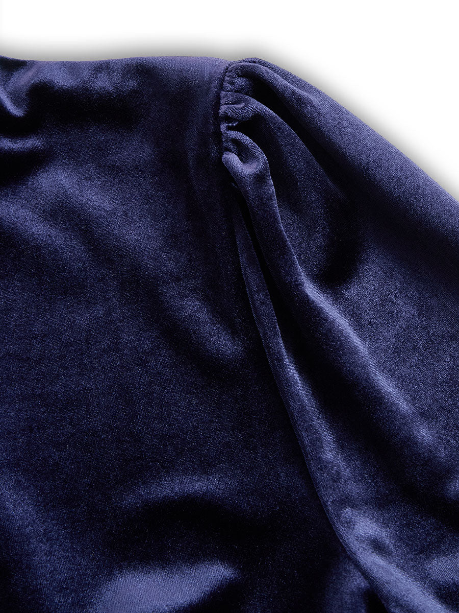 Sibella | Námořnické midi šaty s dlouhým rukávem