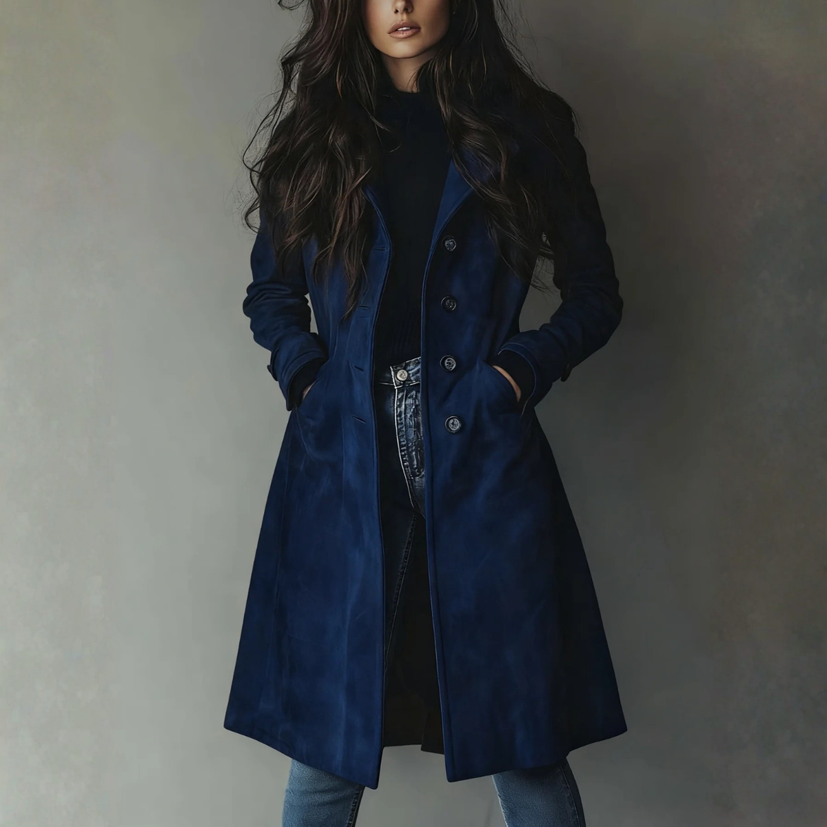 Kateřina | Vintage Suede Trenčkot