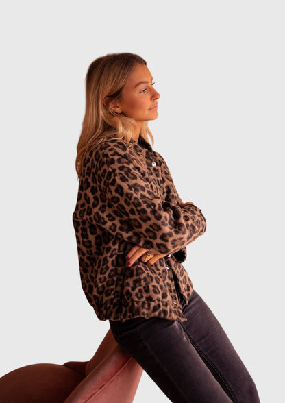 Elodie | Stylová bunda s leopardím potiskem