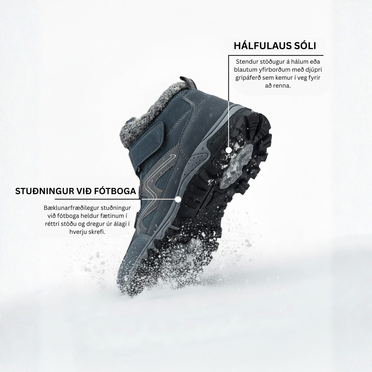 Norva™ – Vetrarskór fyrir þægindi og hálkuöruggt grip