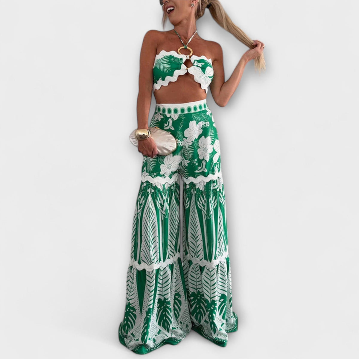 Zella - Sada halter ring s ric rac lemem Cassie