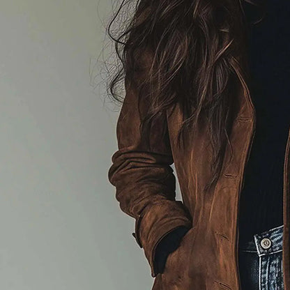 Kateřina | Vintage Suede Trenčkot