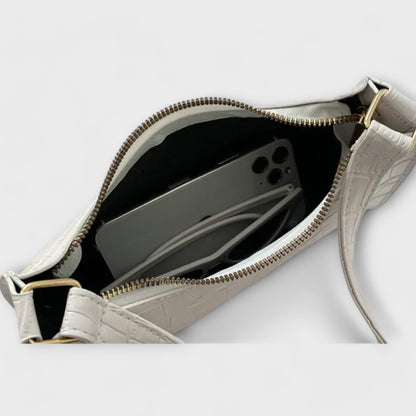 Olivia - Lesklá Kožená Taška