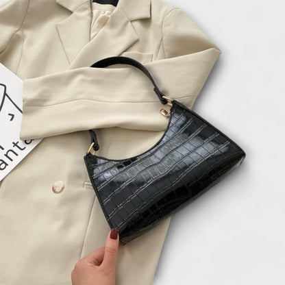 Olivia - Lesklá Kožená Taška