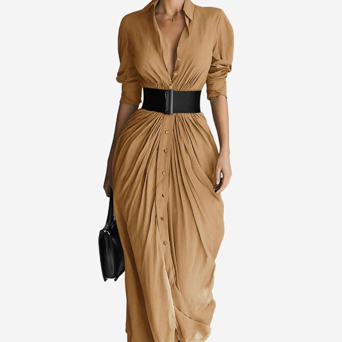 Kalisha™ Šaty s Dlouhým Rukávem