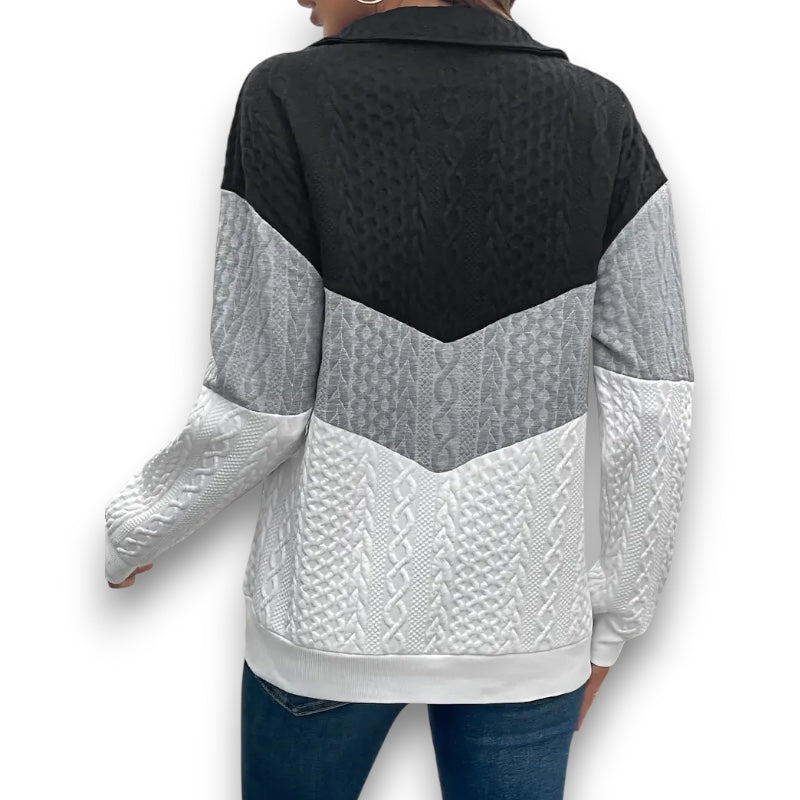 Eva | Volnočasová blůza se zipem