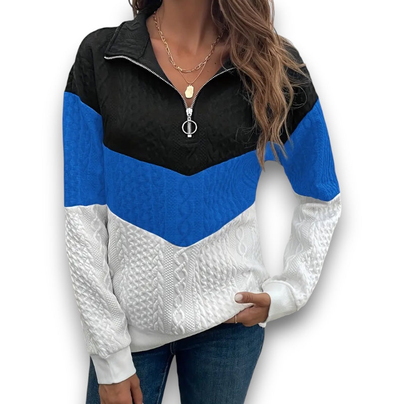 Eva | Volnočasová blůza se zipem