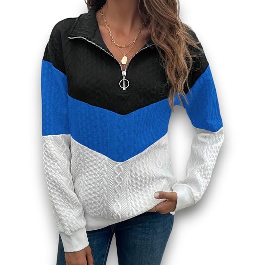 Eva | Volnočasová blůza se zipem