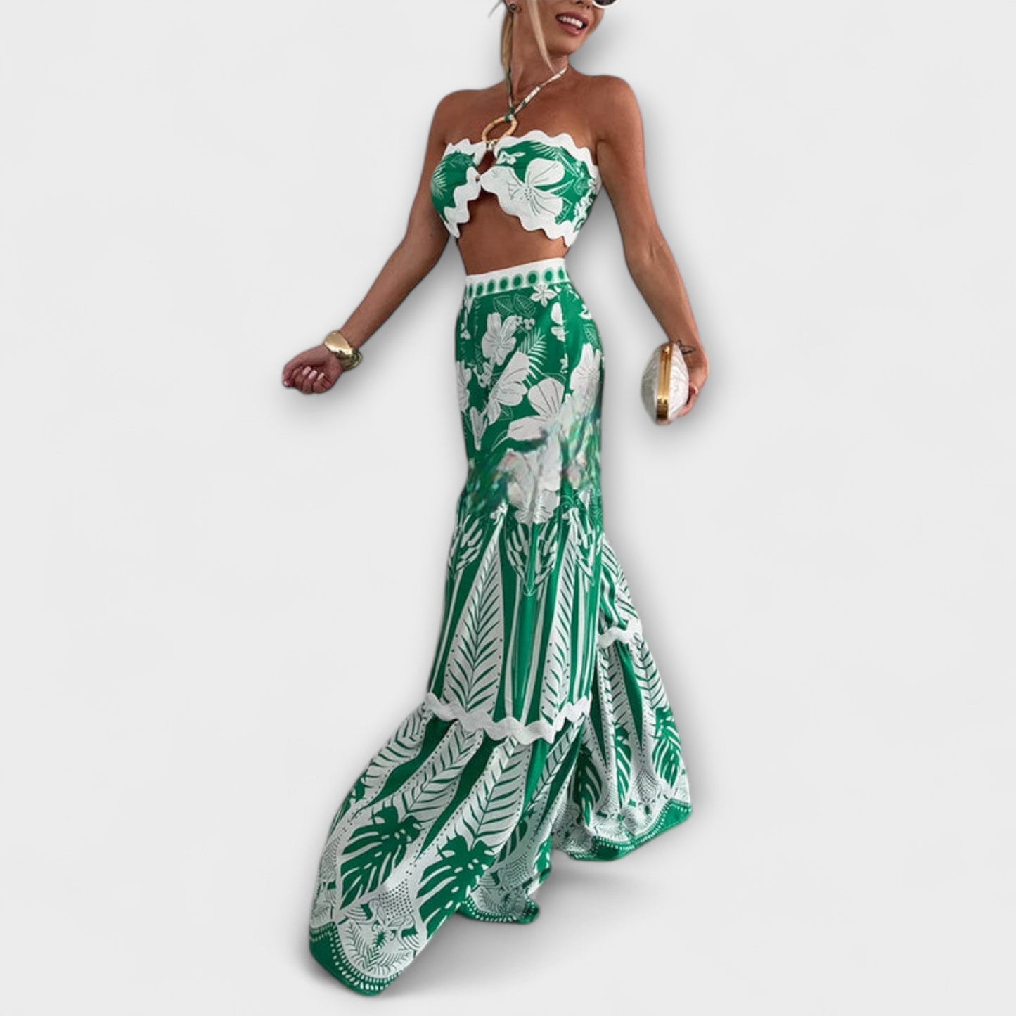 Zella - Sada halter ring s ric rac lemem Cassie