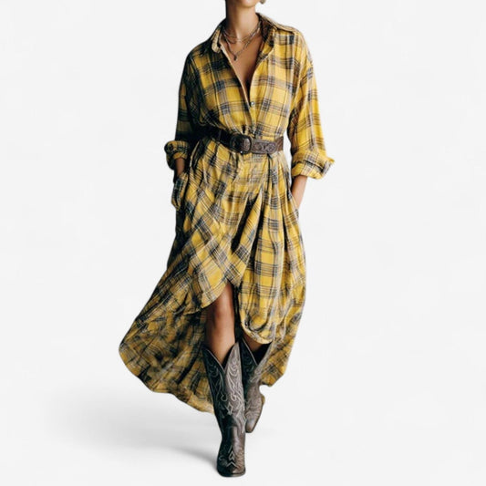 Clelia™ Kostkovaná Šaty