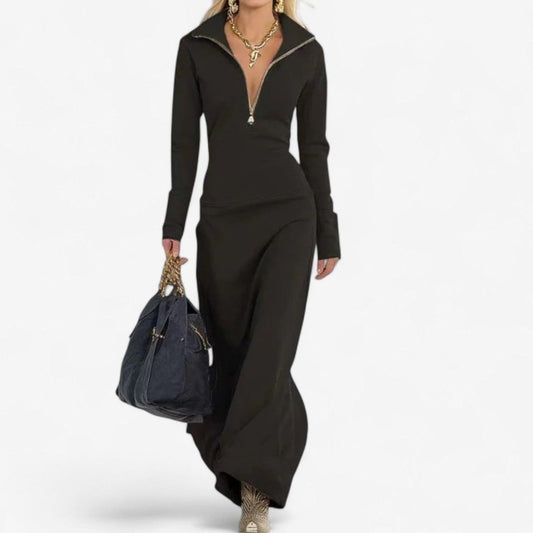 Katsiaryna™ Růžový Plášť s Límcem