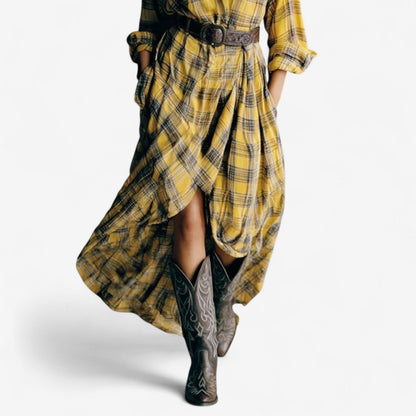 Clelia™ Kostkovaná Šaty